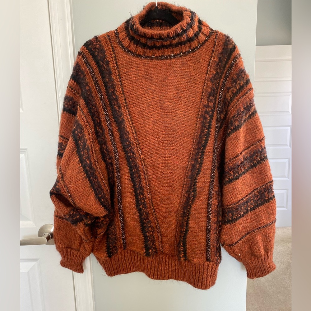 Topshop orange sweater